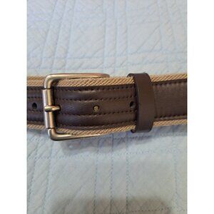 Target Men's 40" Brown Faux Leather and Fabric Belt